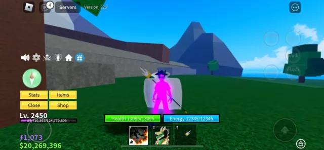 Blox Fruit Account Lv:2450Max, Fall Portal, GodHuman