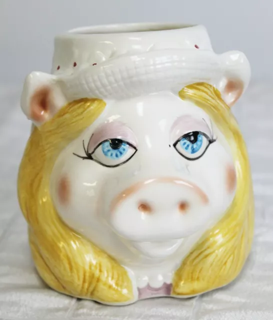 Vtg 80s Miss Piggy Mug 3D Jim Hensen Muppets Sigma Tastesetter