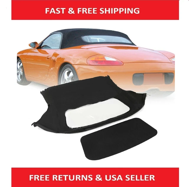 Soft Top W/ Convertible Sailcloth Foldable Plastic Windows Fits 97-2002 Porsche