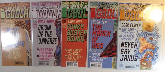 Godland Lot of 5 #7,8,9,10,11 Image Comics (2006) NM 1st Print Comic Books
