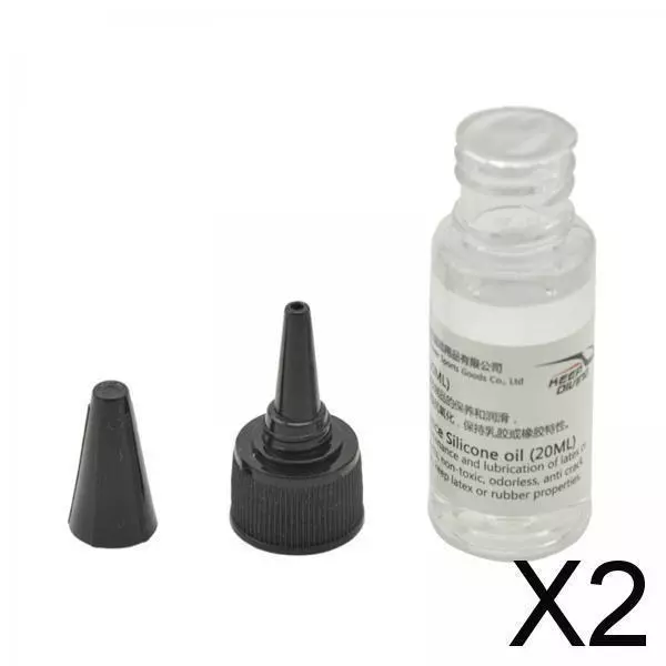 2X Maintenance Silicone Oil Mini 20ml for Rubber Bands Latex Tubes Diving