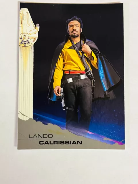 2018 Topps Solo A Star Wars Story Base Card #3 Lando Calrissian Black Parallel