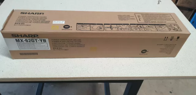 Genuine Sharp MX62GT YB  Yellow Toner Cartridge ,  Sharp MX-6240N, MX-7040N 2