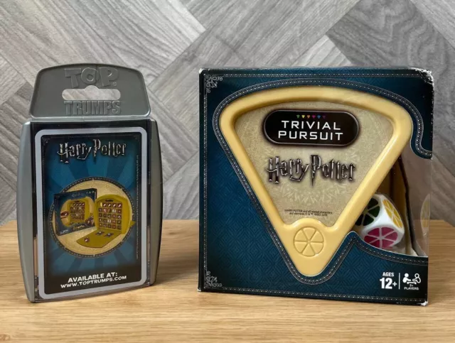 HARRY POTTER TRIVIAL Pursuit Bitesize Game And Top Trumps Cards
