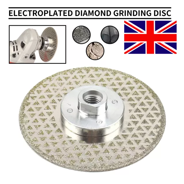 4.5'' Electroplated Diamond Grinding Blade Disc Griter 40 For Marble M14 Thread