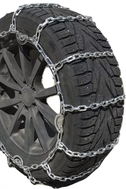 Snow Chains 295/55R20, 295/55-20 5.5mm Square Tire Chains, One Pair.