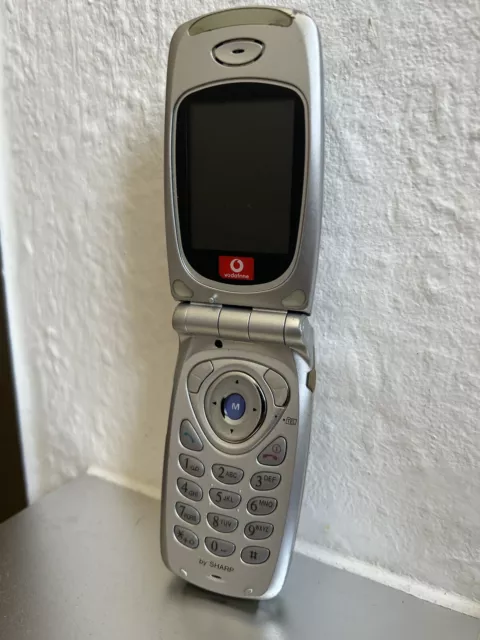Sharp GX 10 grigio argento senza IMBALLO ORIGINALE classico cellulare pieghevole cellulare a tasti