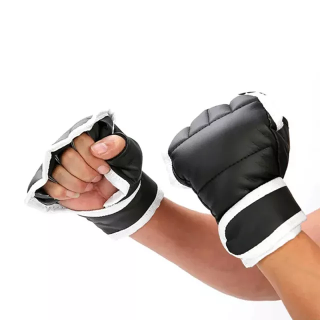 Half Finger Gloves Palm Breathable Taekwondo Split Finger Exposed Finger Gloves