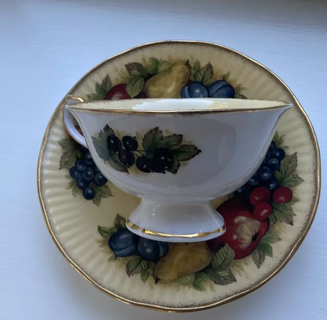 Queens February  cup saucer Rosina China Co Ltd