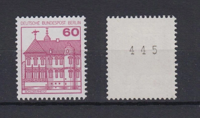 Berlin 611 A RM ungerade Nummer Burgen + Schlösser 60 Pf postfrisch