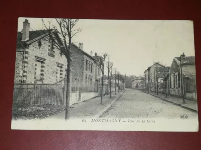 CPA - 95 - MONTMAGNY - Rue de la Gare