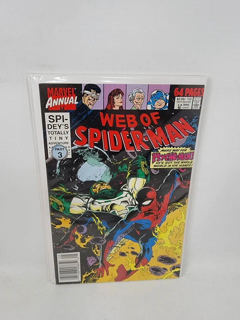 Web Of Spider-Man Annual #6 Marvel Comics *1990* Newsstand 8.5