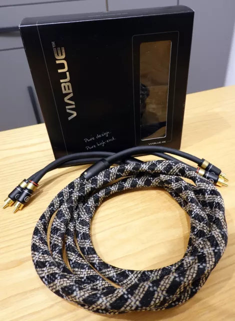 Viablue NF-S1 Quattro Silver RCA Kabel, Cinchkabel, Stereo, 2 m