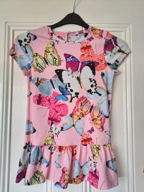 Top a farfalla rosa Ted Baker nuovo con etichette età 13-14