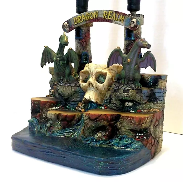 Dragon Realm 2005 Candle Holder & Stand For Figures, Skull, Collector Coins Rare