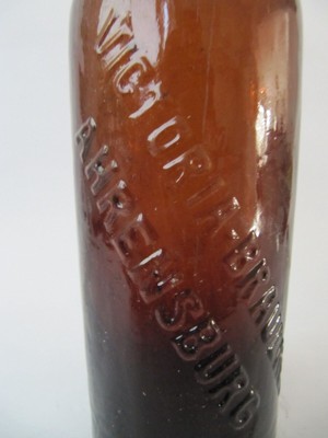 ALTE MUNDGEBLASENE BIERFLASCHE VictoriaBrauerei Ahrensburg um 1900 EUR