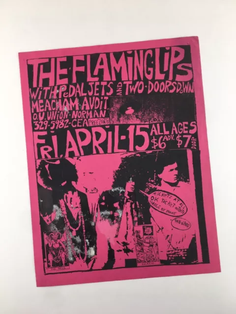 8.5"x11" Flaming Lips Flyer Poster OU Student Union Meacham Auditorium Norman OK