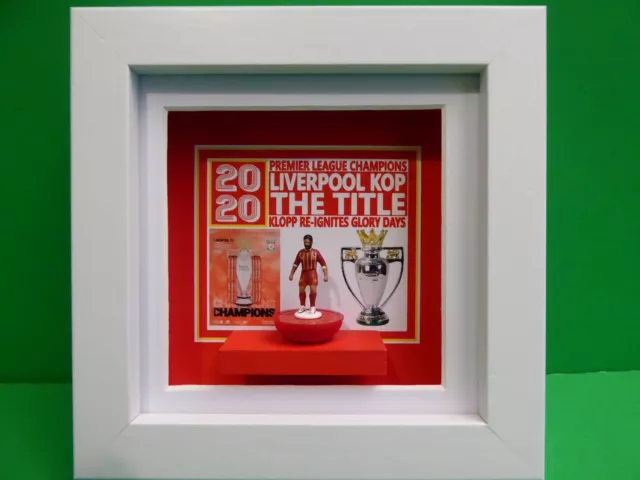 LIVERPOOL  FC Mini-Framed Art Handpainted subbuteo Football Gift present