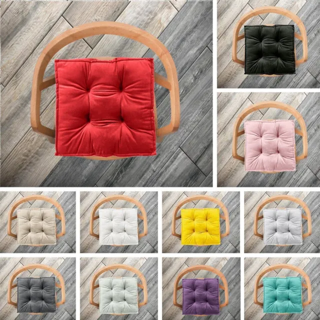 Velvet Booster Cushion Comfortable Soft Square Seat Floor Chair Cushion Pad