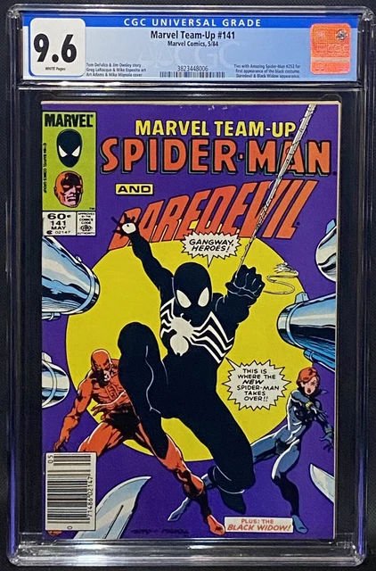 Marvel Team Up #141 CGC 9.6 WP 1st Appearance of Black Costume Venom Marvel 1984