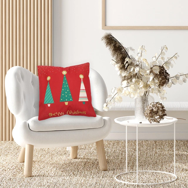 4 piezas decoración de fiesta de Navidad funda de cojín de Navidad decoración de Navidad hogar