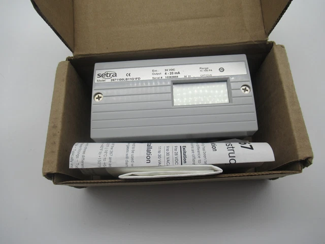 Setra 267 2671100LB11G1FD Digitale Basso Pressure Transducer Sensor Nuovo
