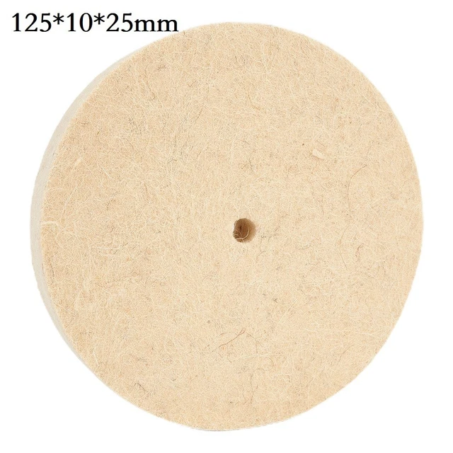 Lot De 5 Disques De Polissage En Laine - Diamètre 10,2 Cm, Pour Lustrage Voiture, Neufs (couleur Variable)