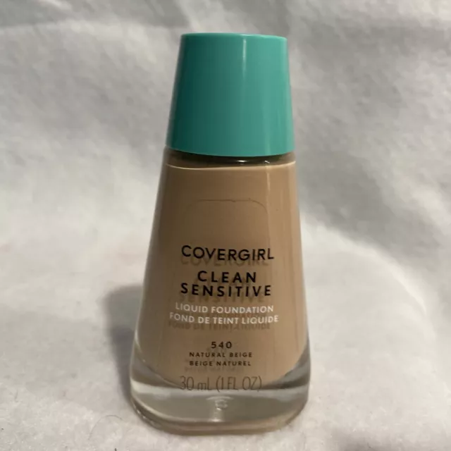 Covergirl Clean Sensitive Skin Liquid Foundation Makeup #540 NATURAL BEIGE