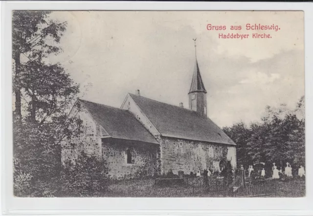 AK Schleswig, Haddebyer Kirche, 1908