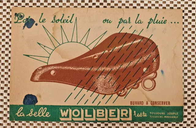 Ancien Buvard Publicitaire La Selle Wolber Collection