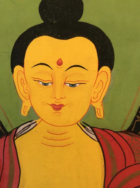 Thangka aus Bagan Burma - auf Leinwand handgemalt um 1950/60