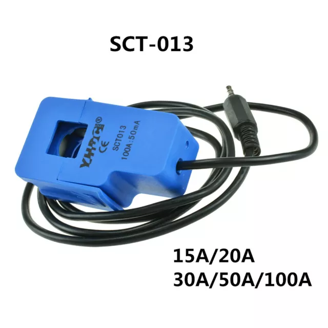 15/20/30/50/100A Non-invasive AC Current Sensor Split Core Transformer SCT-013 2