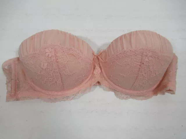 ADORE ME BRA 34DD Underwire Lace Push Up Padded Sheer Pink Full Coverage  Stretch £16.93 - PicClick UK