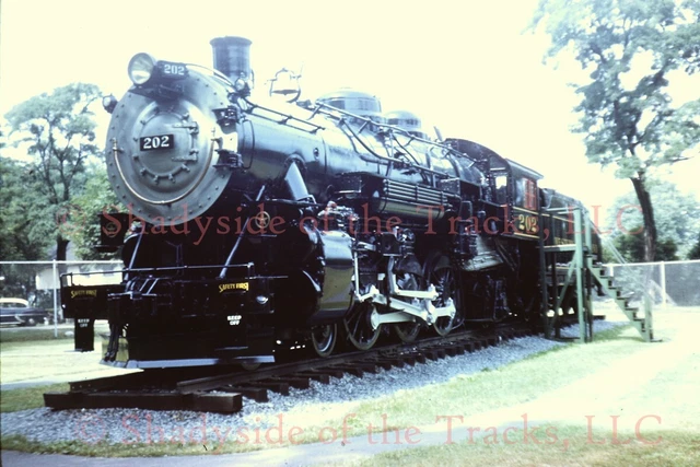 Western Maryland WM Steam Loco #242 Original Slide Hagerstown 1959