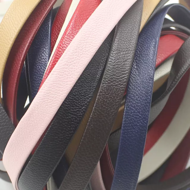 5M Faux Leather PU Ribbon Trimming Tape DIY Bag Strap Sewing Materials 8mm Wide