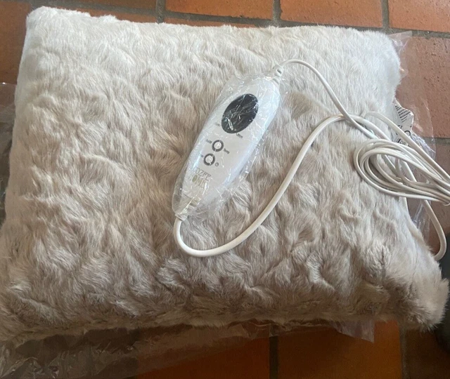 COZEE HOME HEATED Cushion Taupe Faux Fur Look NEW £46.00 - PicClick UK
