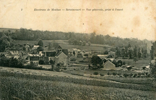 Carte SERAINCOURT Vue générale prise à l'Ouest