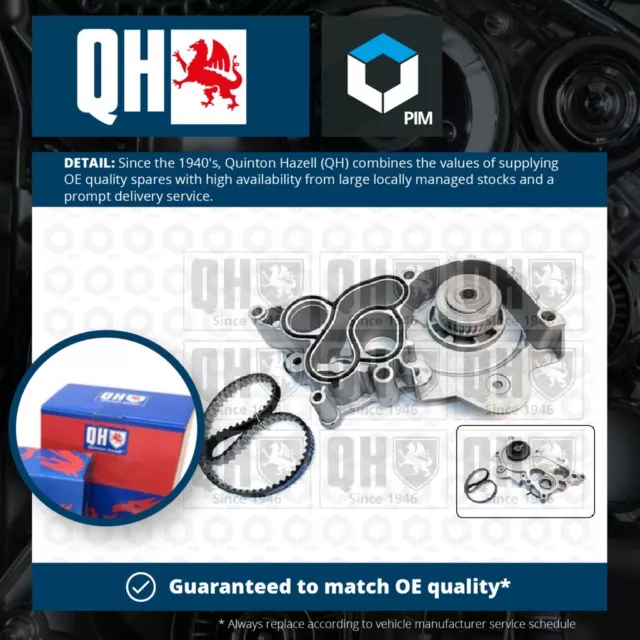 Timing Belt & Water Pump Kit fits SKODA FABIA NJ3, NJ5 1.6 15 to 22 CWVA Set QH