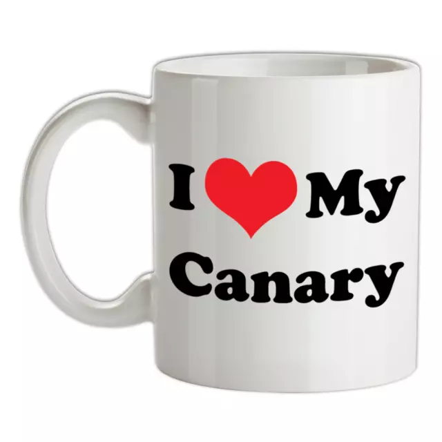 I Love My Canario Taza -Pájaro-Canarias-Mascota - Aves
