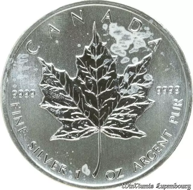 B7580 Canada 5 Dollars Elizabeth II 2011 Maple Leaf oz 999% Silver Proof BE
