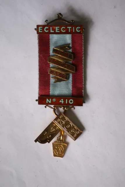 Mark Mason Eclectic Lodge No 410 Past Master breast jewel from 1971-72