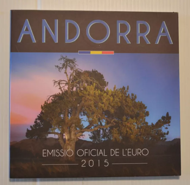 ANDORRE Coffret BU 2015 - Série Euro de 1 ct à 2 € - KMS / Year Set