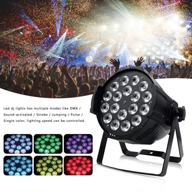 270W RGBW 18 LED Bühnenlicht DMX Par Wash DJ Disco Party Show Club Farbmischung