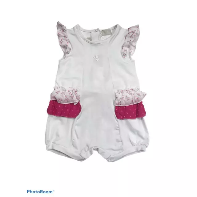 LALALU'- Corredino Bambina - Pagliaccetto neonata in jersey bielastico