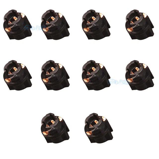 10Pc T5 Instrument Speedometer Dashboard Panel Twist Lock Plug Socket For Subaru
