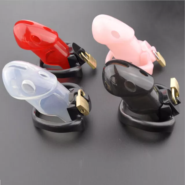 High quality Silicone Male Chastity Device Men Bird Lock Cock Dick Cage Belt new