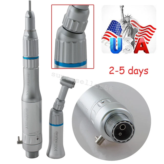 Dental Low Speed Handpiece 2 Hole Straight Contra Angle 2H Motor turbine