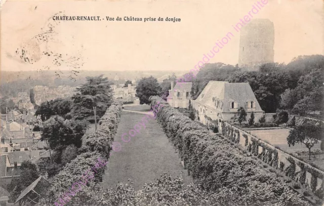 CPA 37110 Castle Renault View From Castle Taken of / The Donjon ca1915