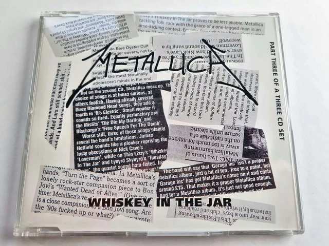 Maglietta Metallica Whiskey In The Jar - Donna, Taglia Larga, Colore Nero, 100% Cotone