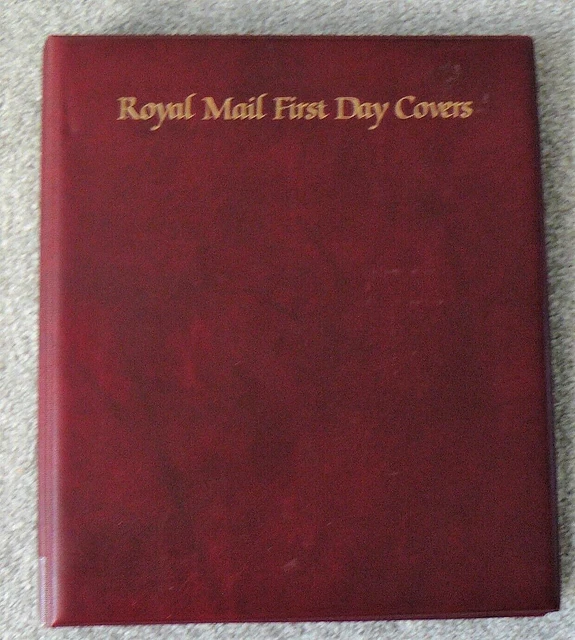 ROYAL MAIL ERSTER TAG COVER ALBUM große Größe - mit 15 Einlagen für 60 Cover